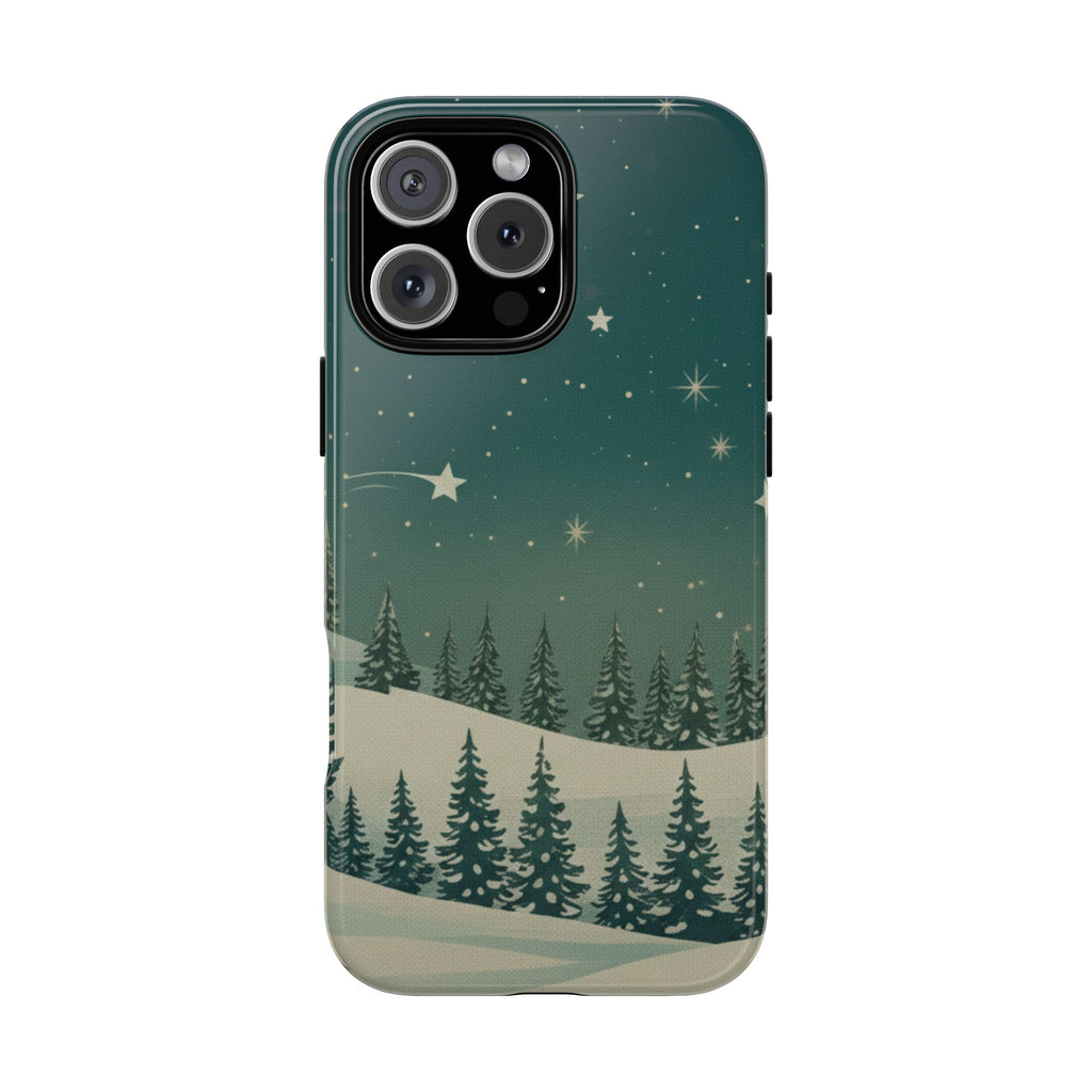 Winter Night Sky iPhone Case - Christmas Holiday Collection