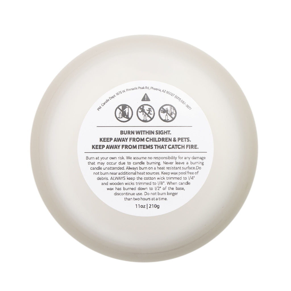 Frosted Glass Candle - Holiday Collection (Chanukah)