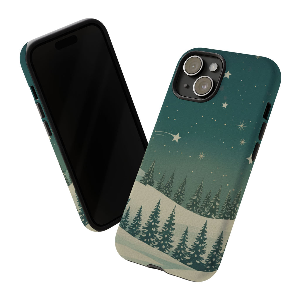 Winter Night Sky iPhone Case - Christmas Holiday Collection