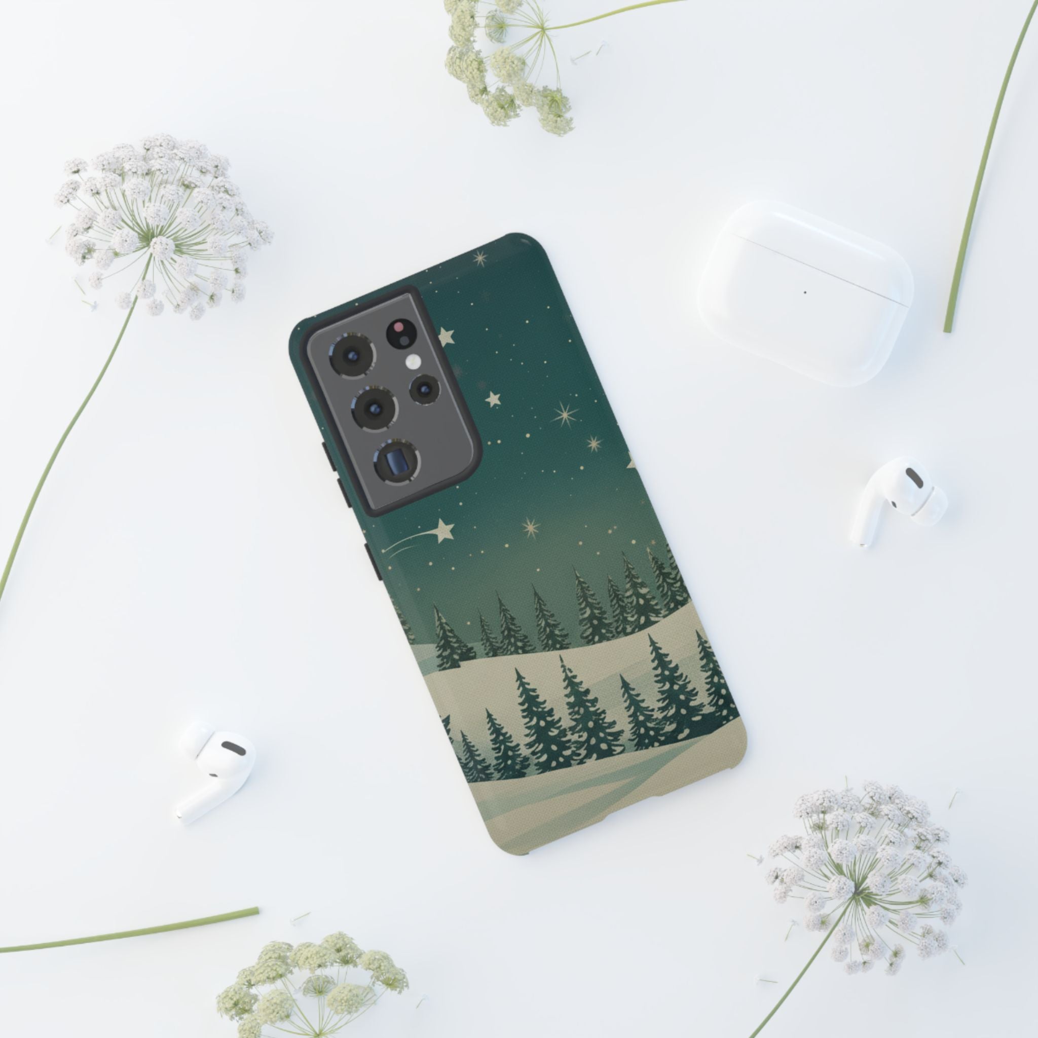 Winter Night Samsung Galaxy/Google Pixel Phone Case - Christmas Holiday Collection