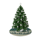 Vintage Winter Pines Christmas Tree Skirt - Christmas Holiday Collection