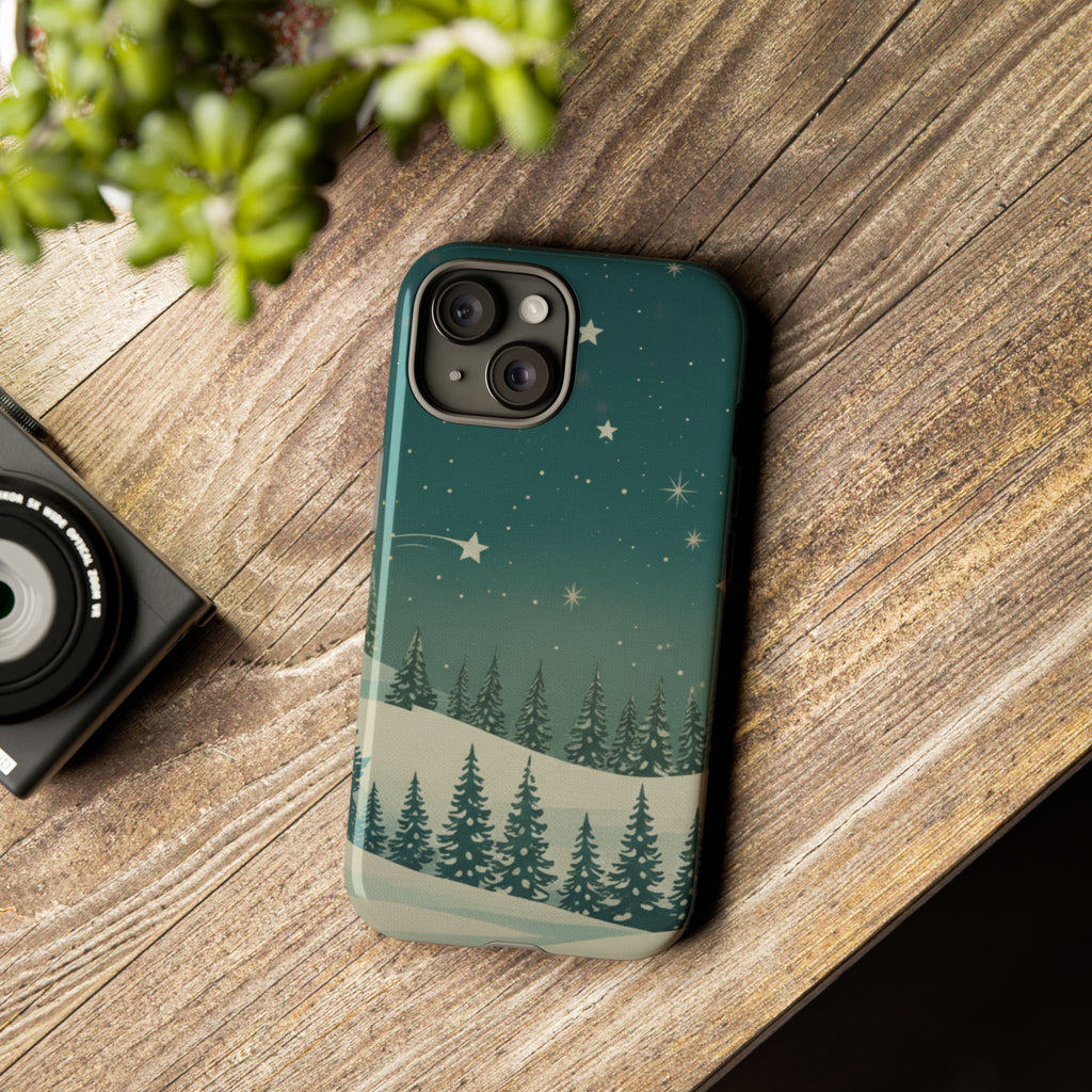 Winter Night Sky iPhone Case - Christmas Holiday Collection