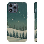 Winter Night Sky iPhone Case - Christmas Holiday Collection