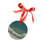 Winter Night Acrylic Ornament - Christmas Holiday Collection