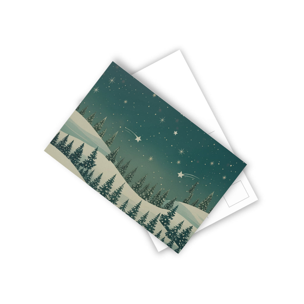 Winter Night Sky Postcards (10-Pack) - Christmas Holiday Collection