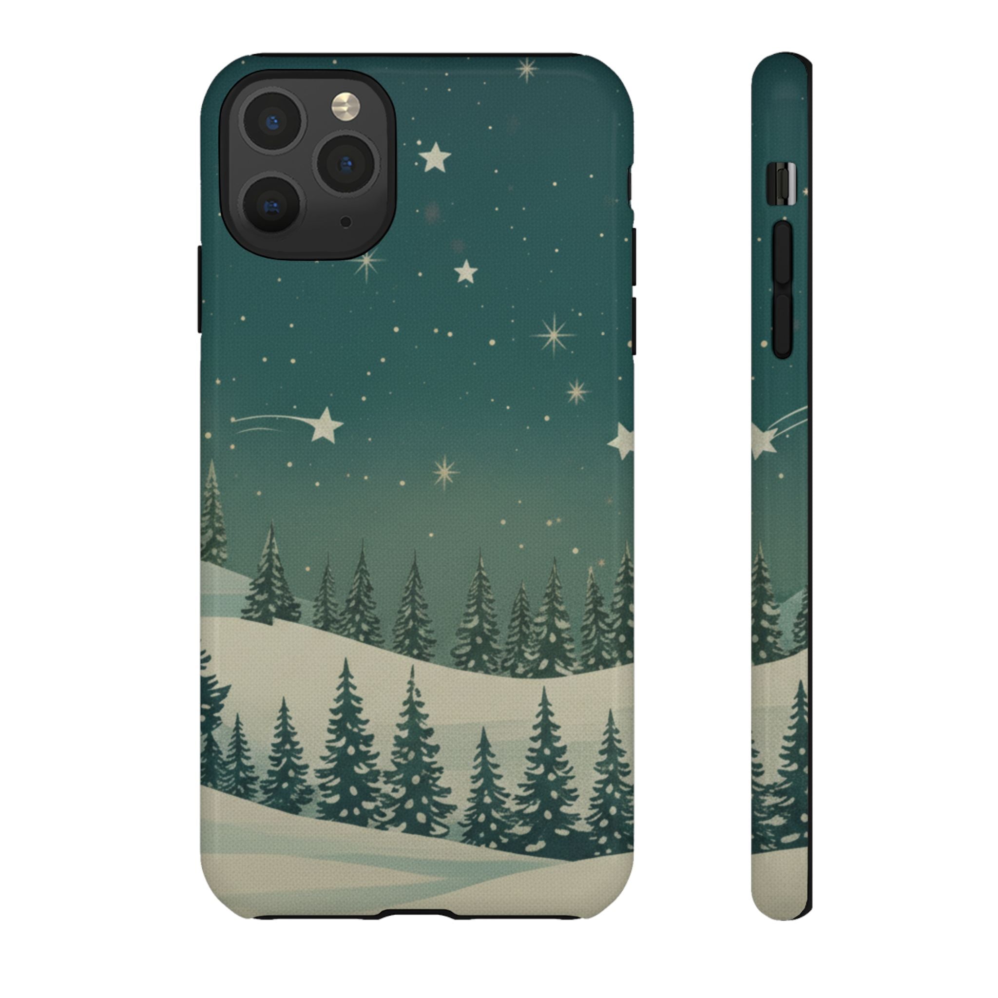 Winter Night Sky iPhone Case - Christmas Holiday Collection