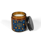 Multi-Size Amber Scented Soy Candle - Holiday Collection (Chanukah)