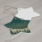 Star Ceramic Ornament - Christmas Holiday Collection