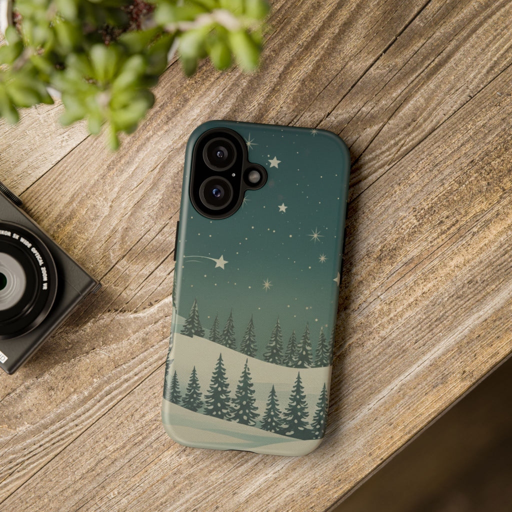 Winter Night Sky iPhone Case - Christmas Holiday Collection