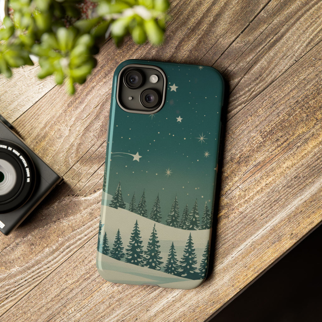 Winter Night Sky iPhone Case - Christmas Holiday Collection