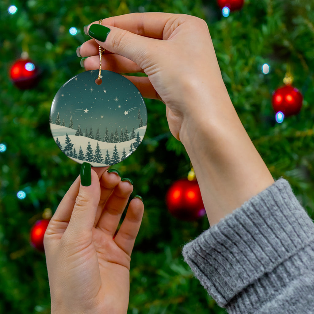 Star Ceramic Ornament - Christmas Holiday Collection