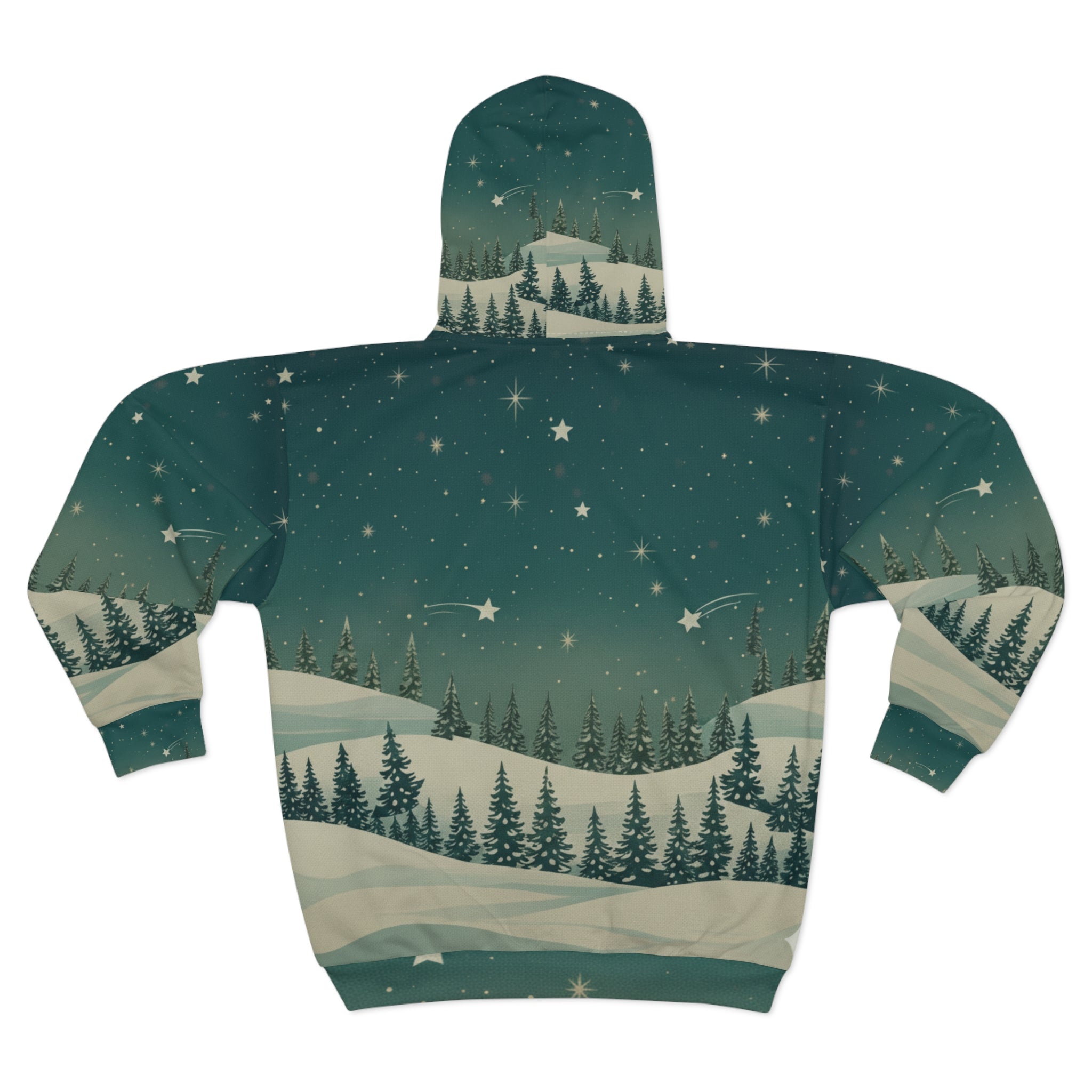 Winter Night Zip Hoodie - Christmas Holiday Collection