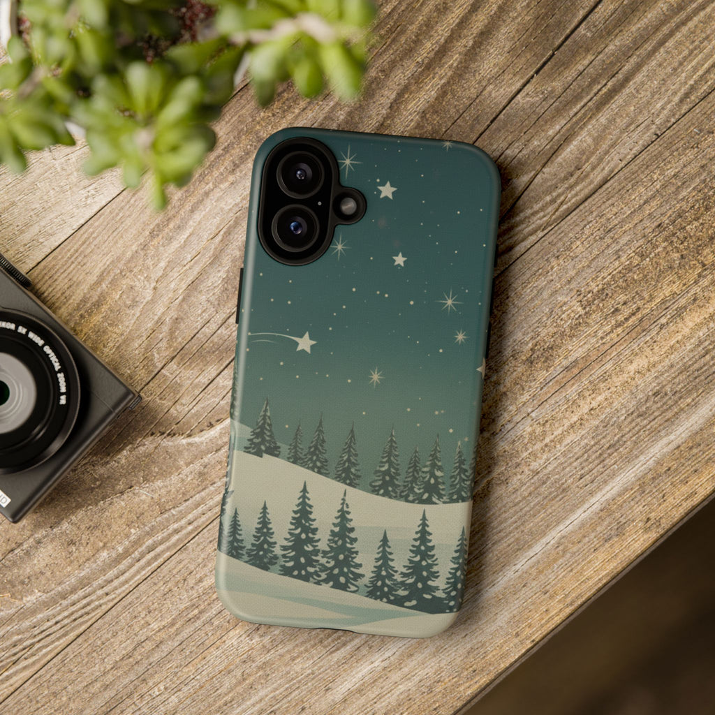 Winter Night Sky iPhone Case - Christmas Holiday Collection