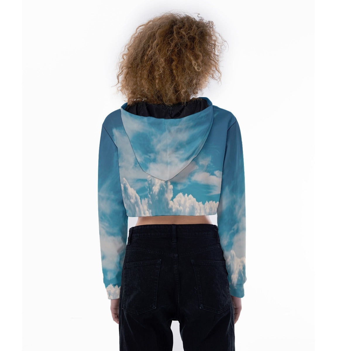 All-Over Print Women's Crop Top Hoodie
