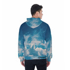 All-Over Print Men's Mirco Fleece Zip Up Hoodie