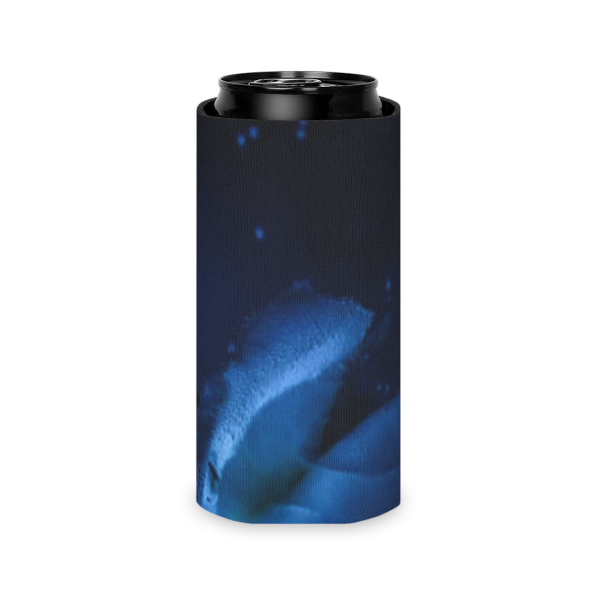 Blue Rose Can Cooler