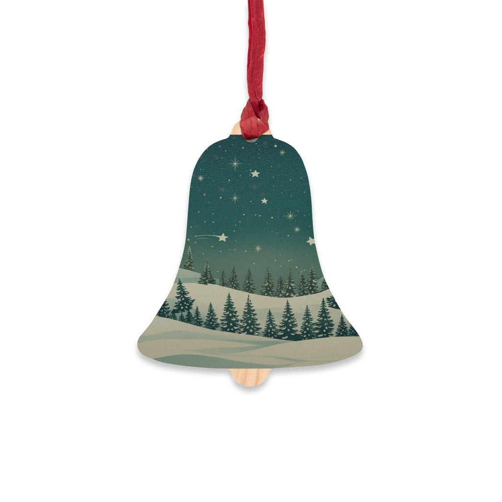 Bell Wood Ornament - Christmas Holiday Collection