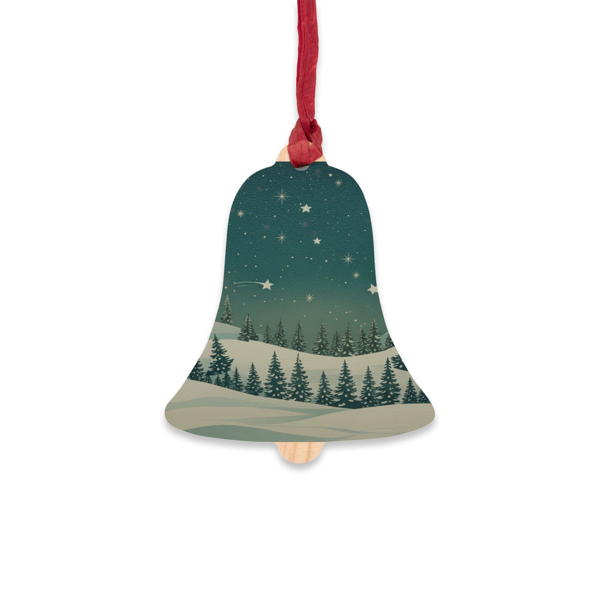 Bell Wood Ornament - Christmas Holiday Collection