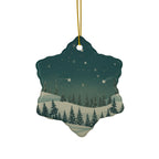 Star-Shaped Ceramic Ornament - Christmas Holiday Collection