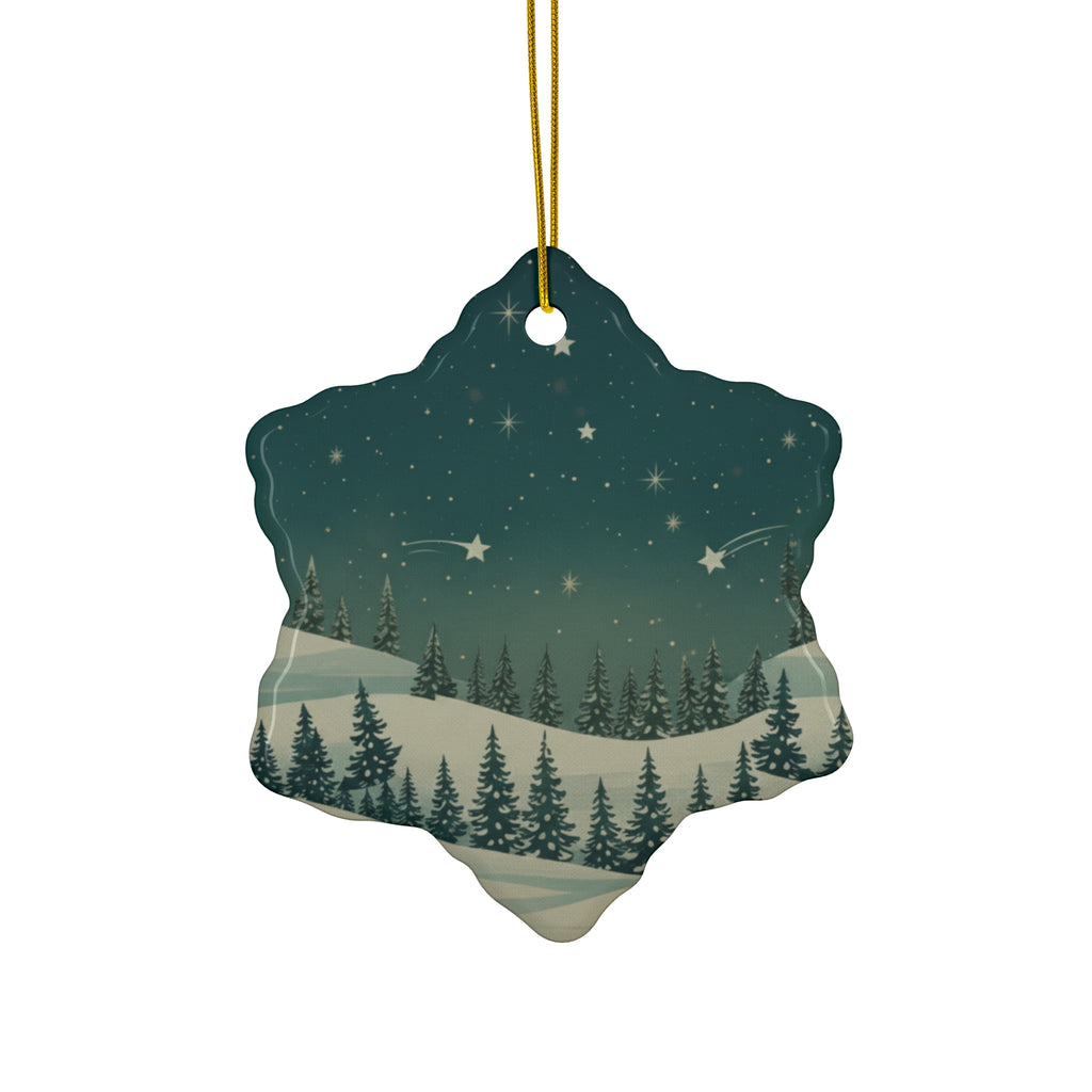 Star Ceramic Ornament - Christmas Holiday Collection