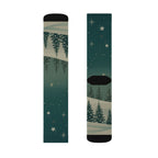Winter Forest Sublimation Socks - Christmas Holiday Collection