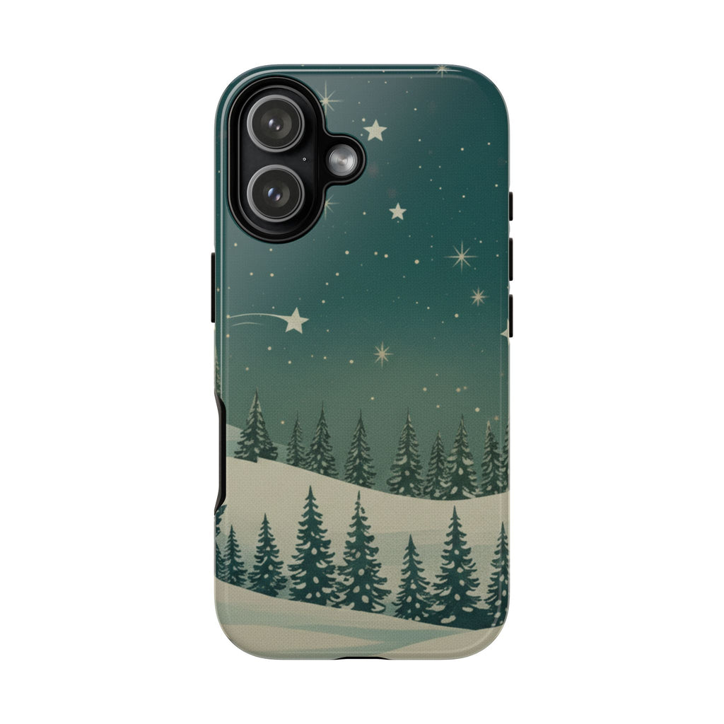 Winter Night Sky iPhone Case - Christmas Holiday Collection