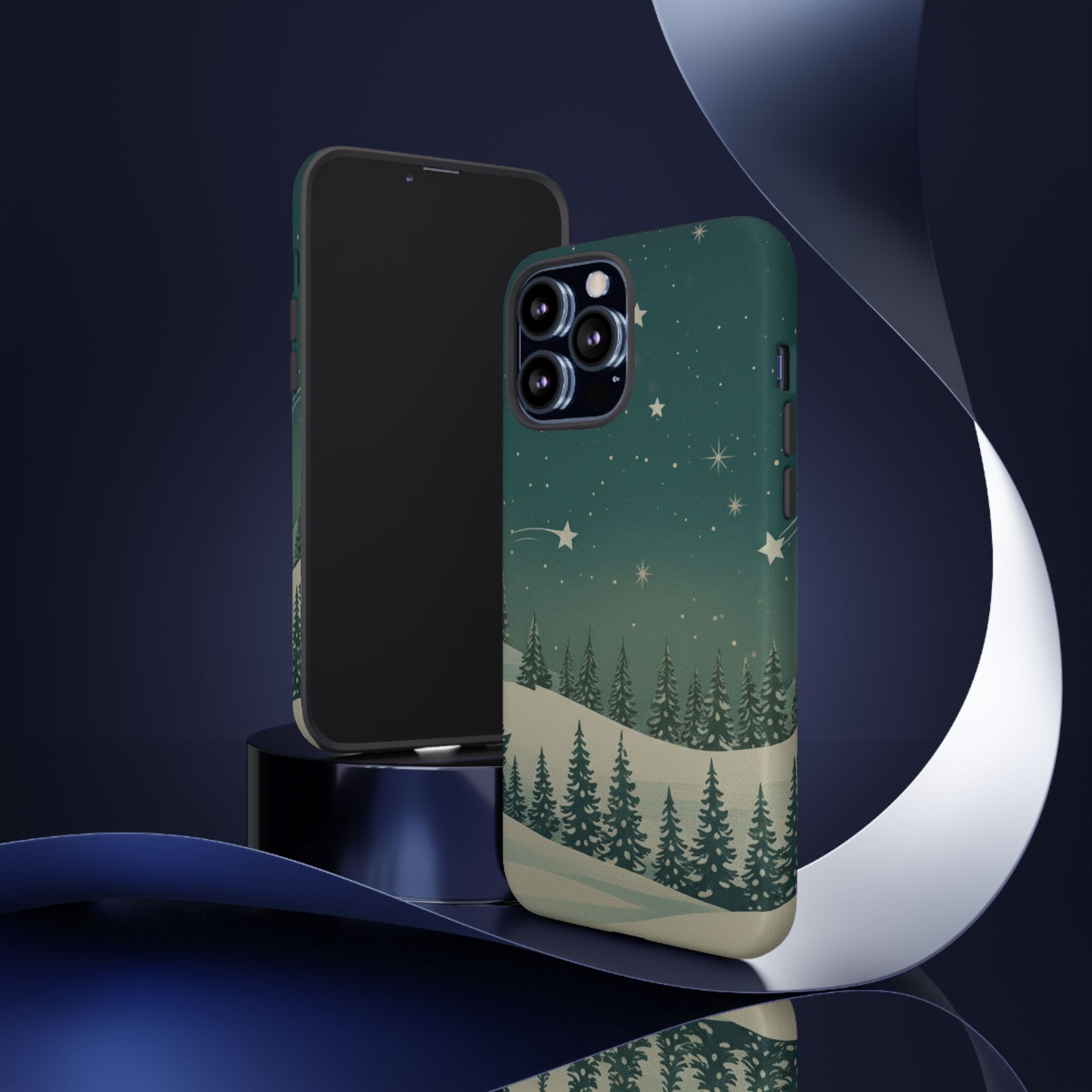 Winter Night Sky iPhone Case - Christmas Holiday Collection