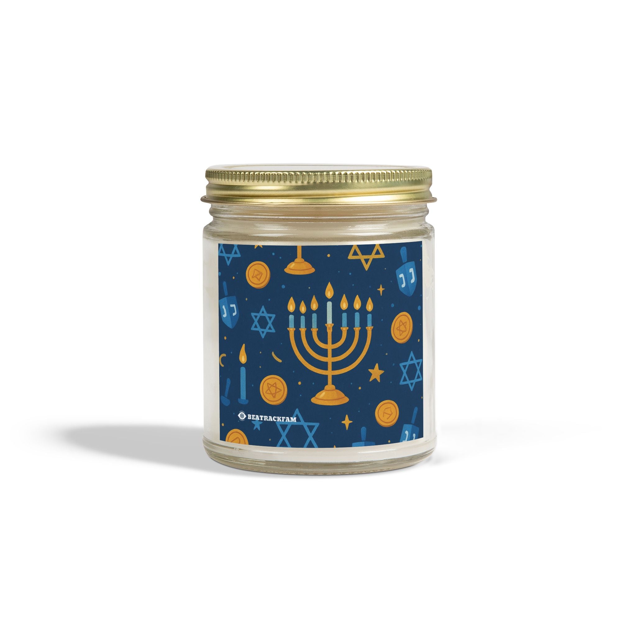 Coconut Apricot Wax Scented Candles - Holiday Collection (Chanukah)