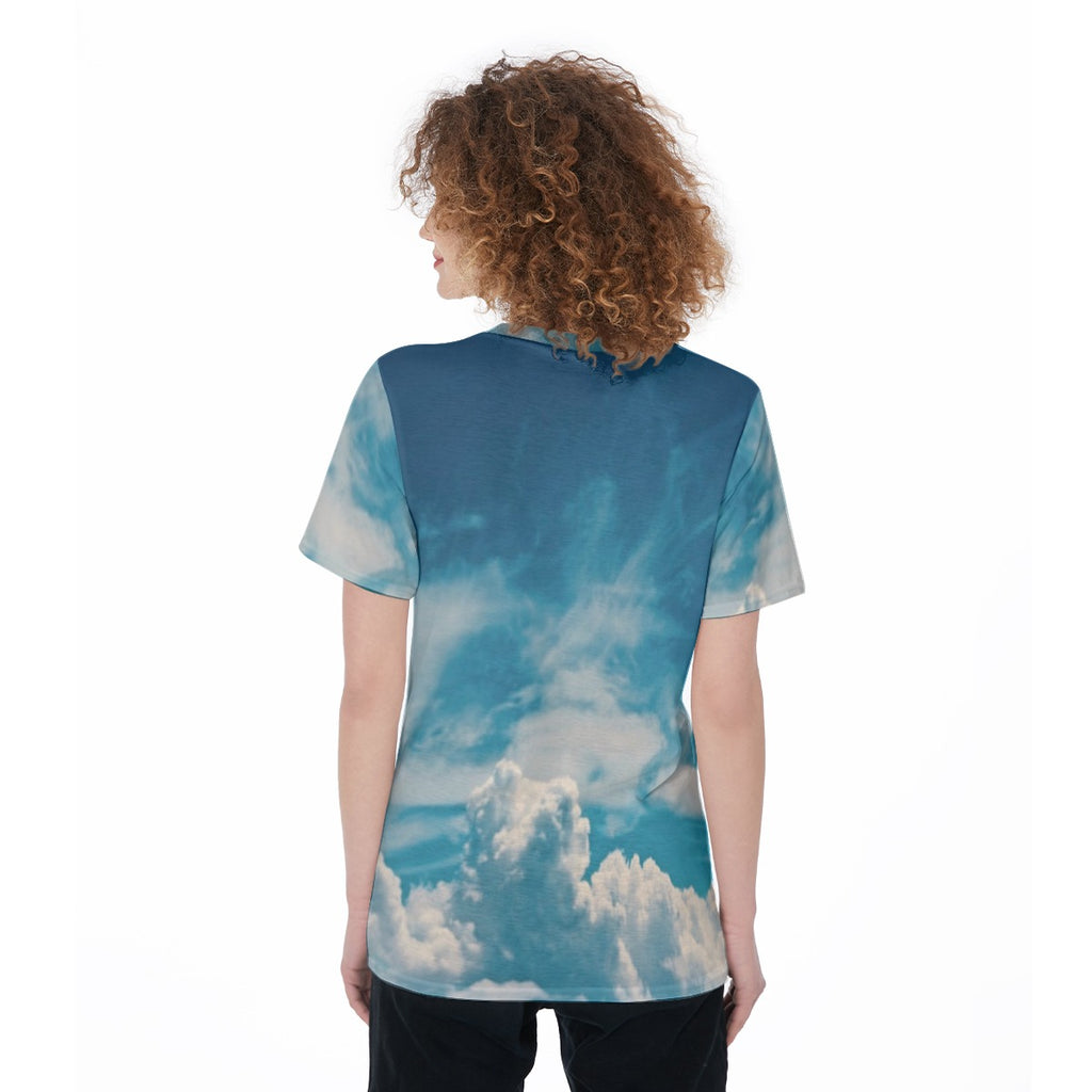 All-Over Print Women's O-Neck T-Shirt|180 GSM Jersey