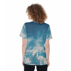 All-Over Print Women's O-Neck T-Shirt|180 GSM Jersey