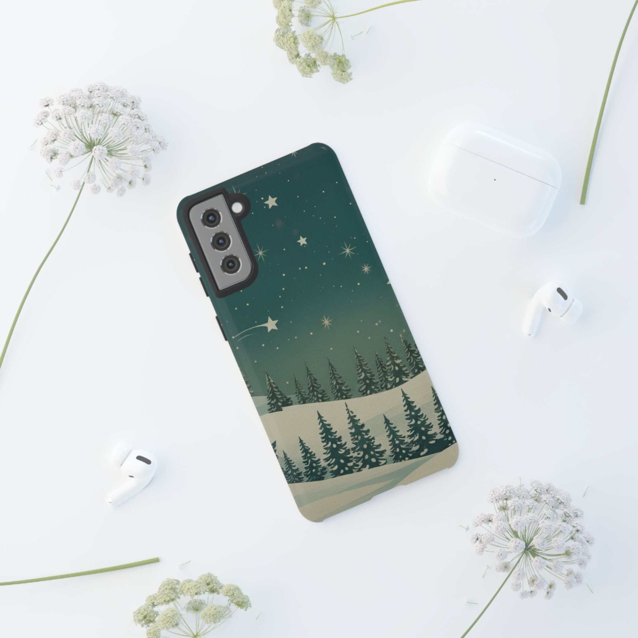 Winter Night Samsung Galaxy/Google Pixel Phone Case - Christmas Holiday Collection