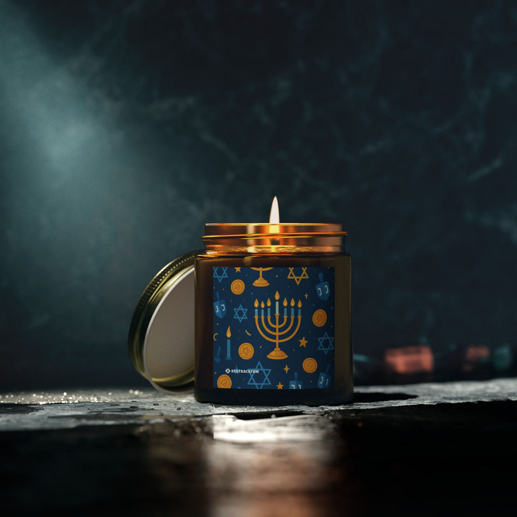 Coconut Apricot Wax Scented Candles - Holiday Collection (Chanukah)