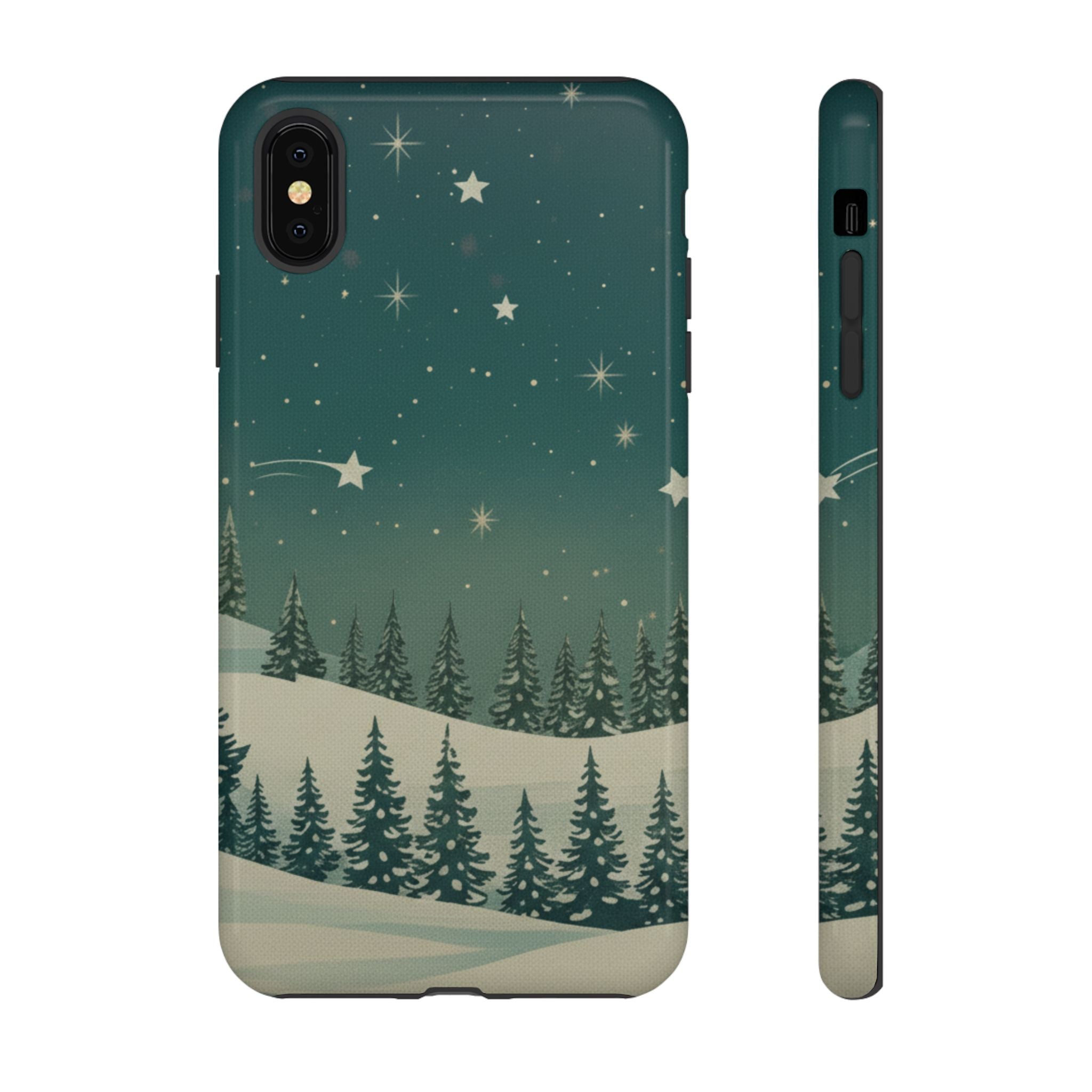 Winter Night Sky iPhone Case - Christmas Holiday Collection