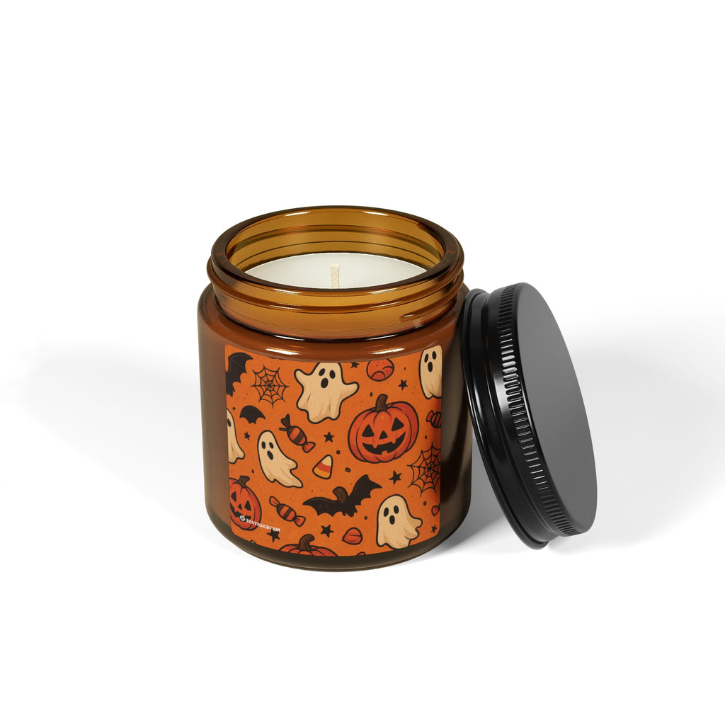 Multi-Size Amber Scented Soy Candle - Holiday Collection (Halloween)