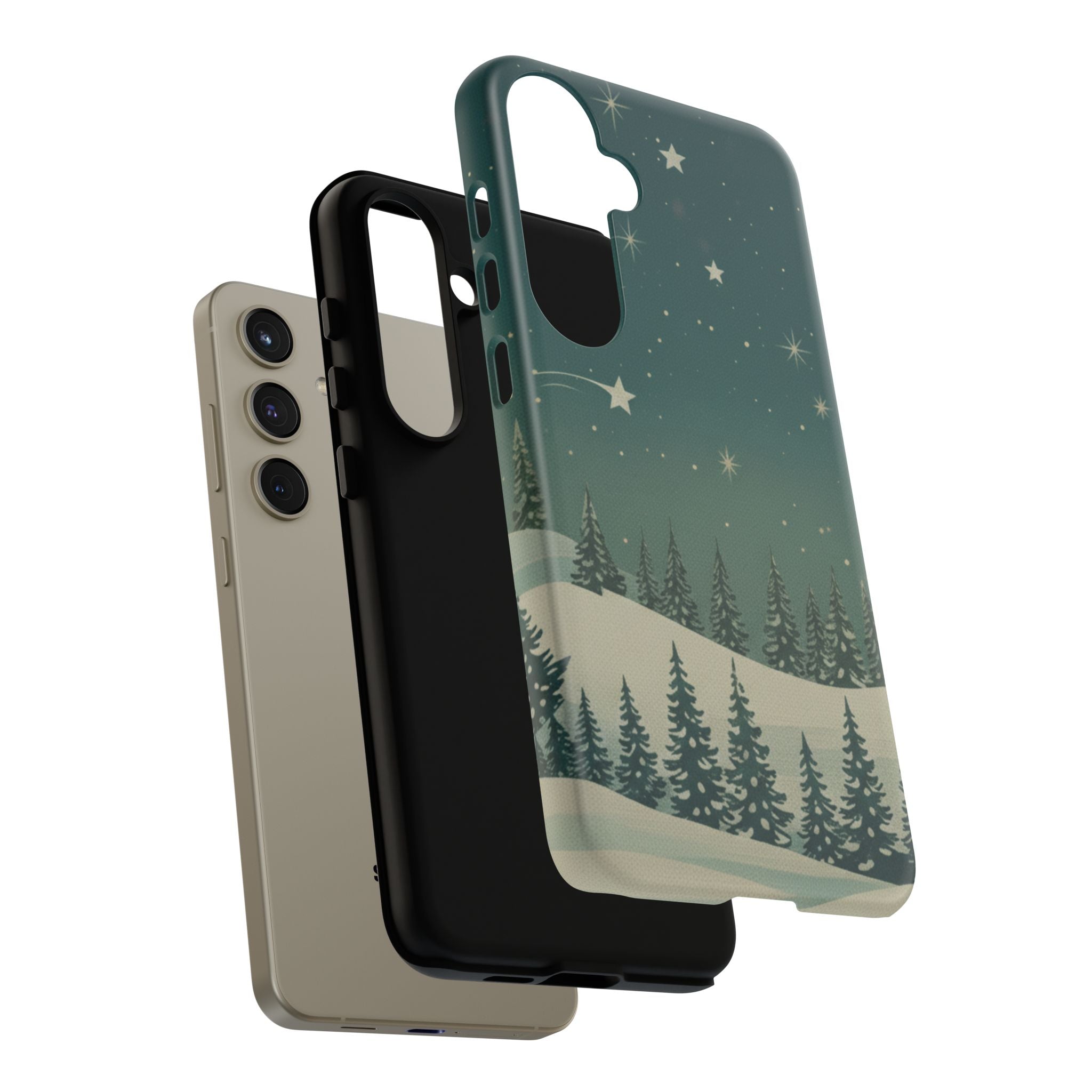 Winter Night Samsung Galaxy/Google Pixel Phone Case - Christmas Holiday Collection