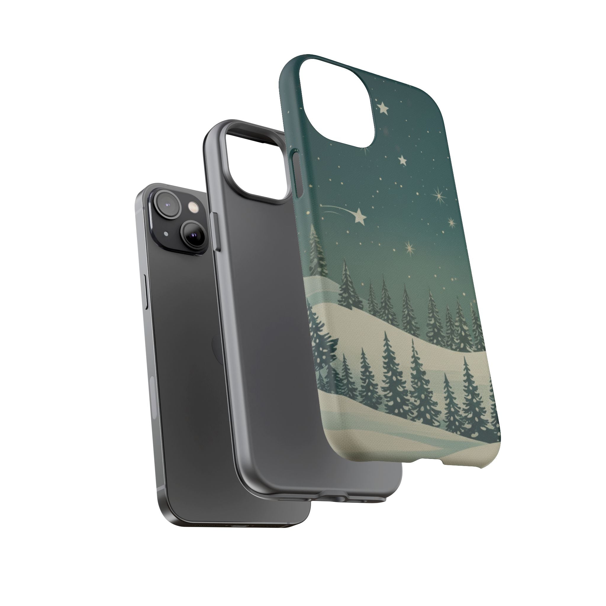 Winter Night Sky iPhone Case - Christmas Holiday Collection
