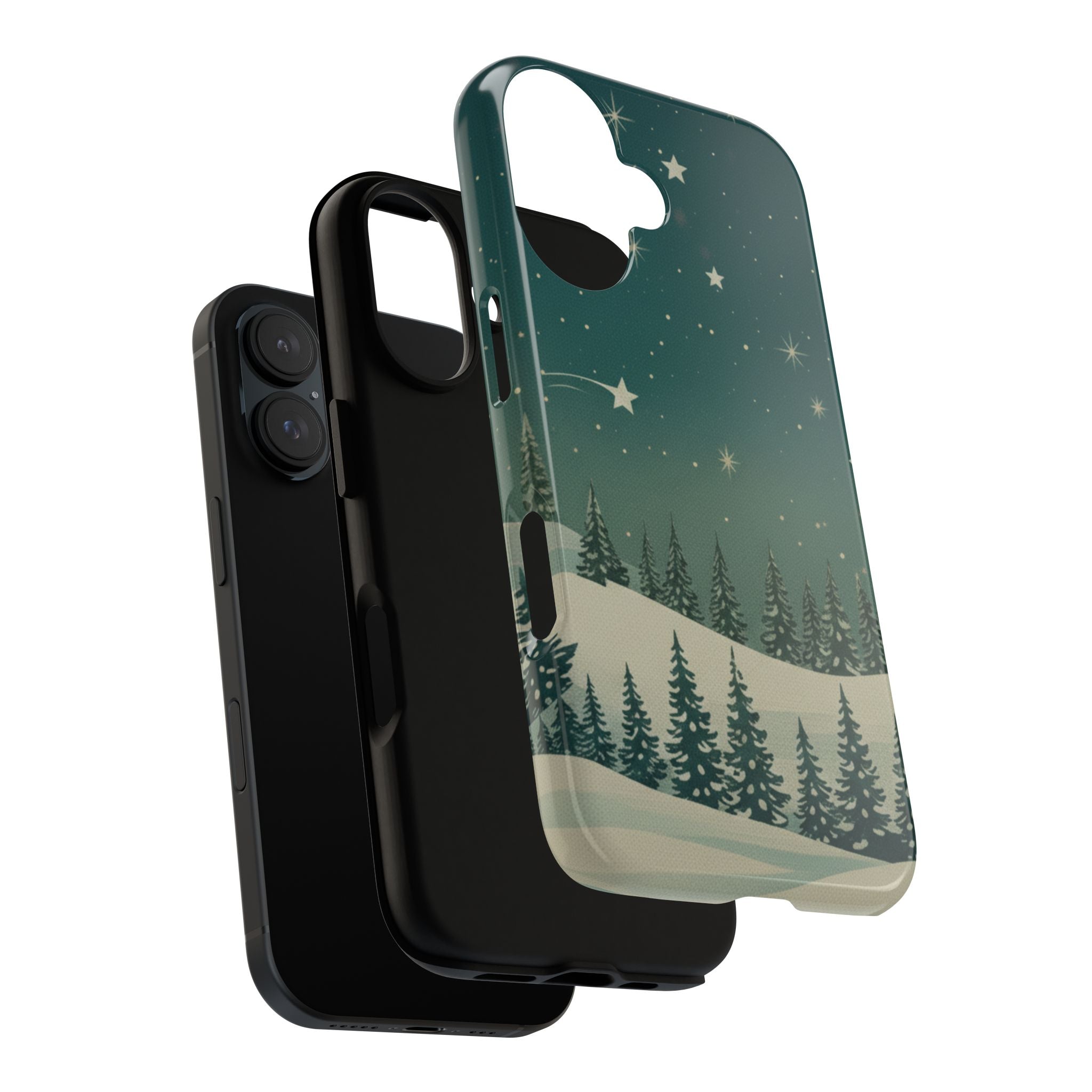 Winter Night Sky iPhone Case - Christmas Holiday Collection