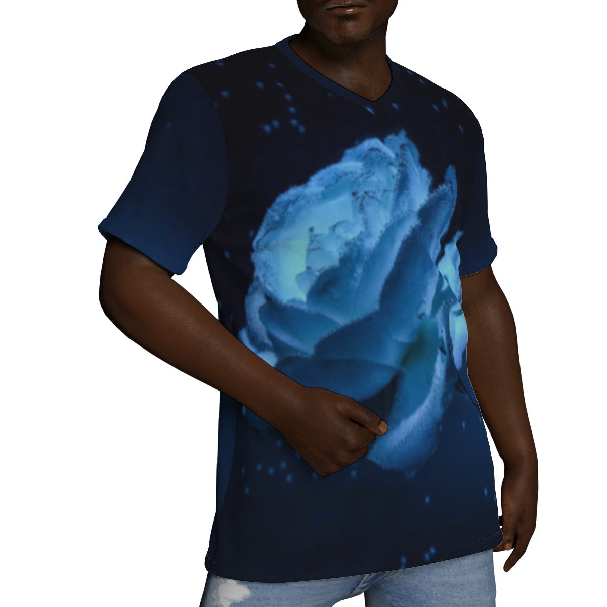 All-Over Print V-Neck T-Shirt