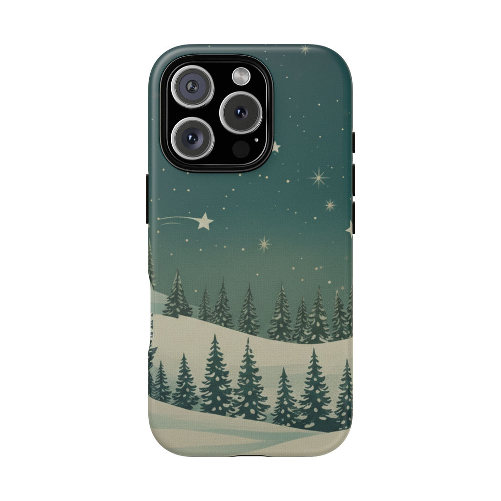 Winter Night Sky iPhone Case - Christmas Holiday Collection