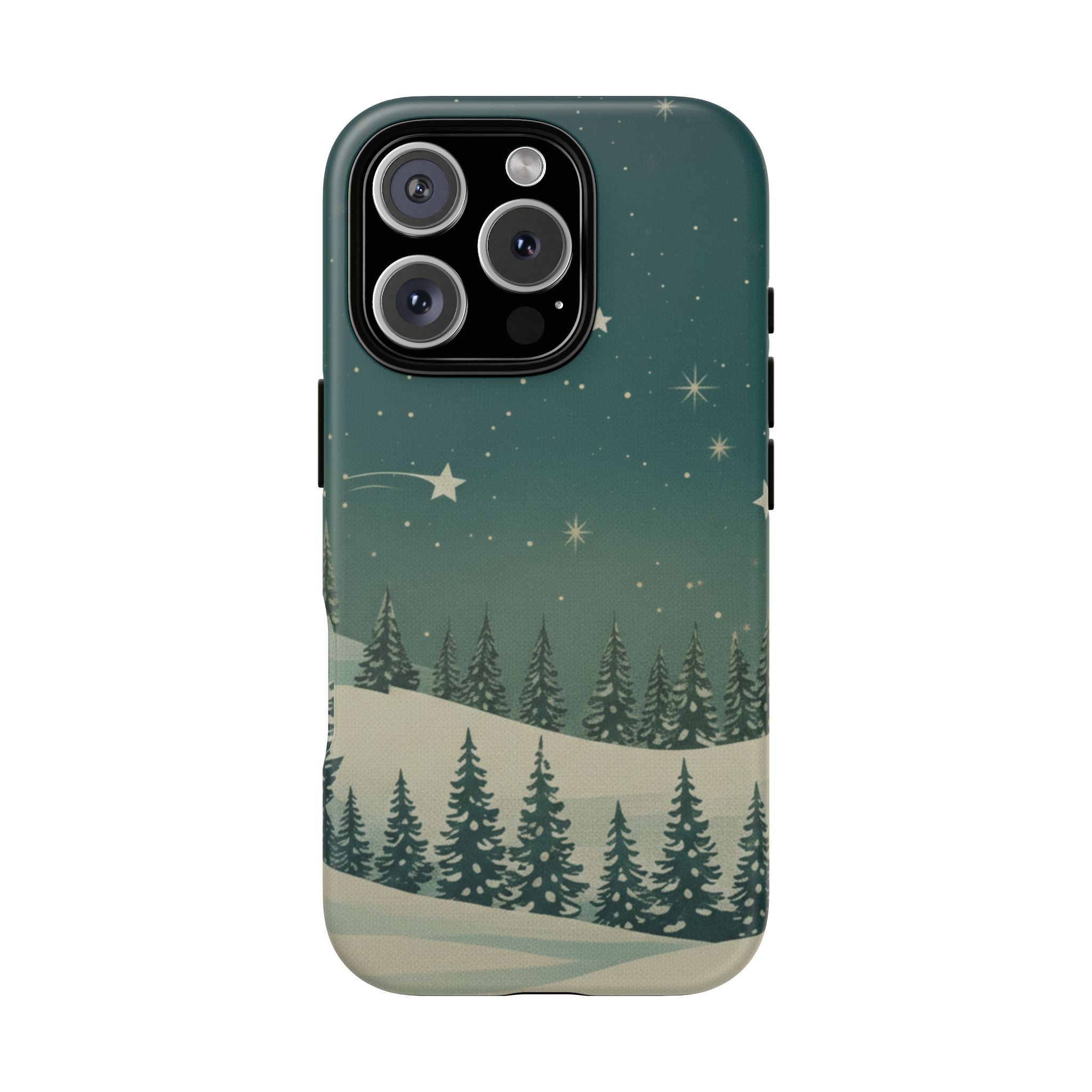 Winter Night Sky iPhone Case - Christmas Holiday Collection