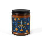 Multi-Size Amber Scented Soy Candle - Holiday Collection (Chanukah)