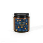 Multi-Size Amber Scented Soy Candle - Holiday Collection (Chanukah)