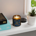 Multi-Size Amber Scented Soy Candle - Holiday Collection (Chanukah)