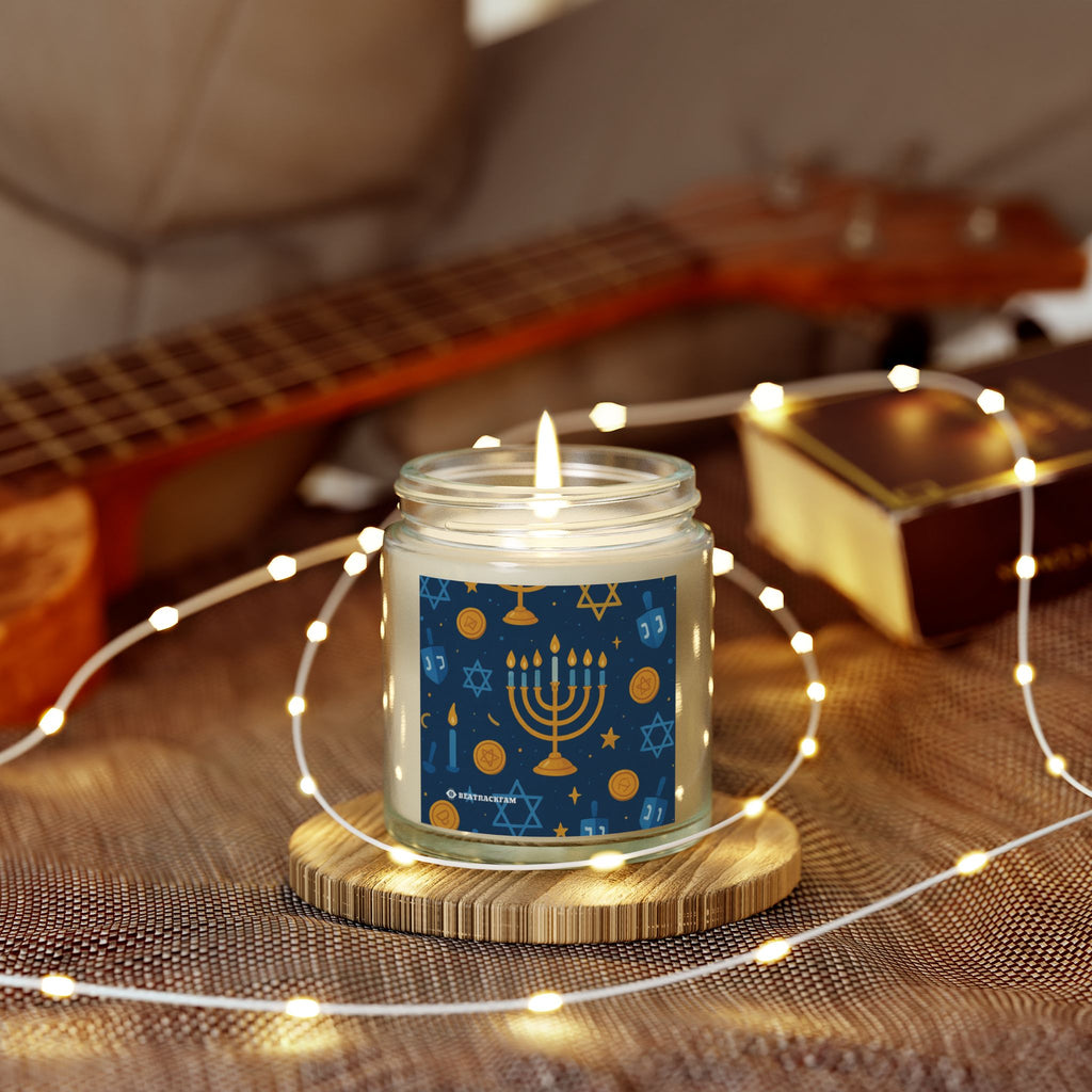 Coconut Apricot Wax Scented Candles - Holiday Collection (Chanukah)