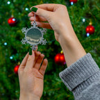 Pewter Snowflake Ornament - Christmas Holiday Collection