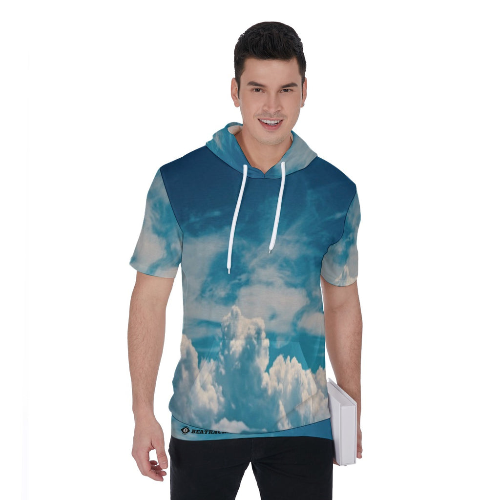 All-Over Print Men's Short Sleeve Hoodie T-Shirt