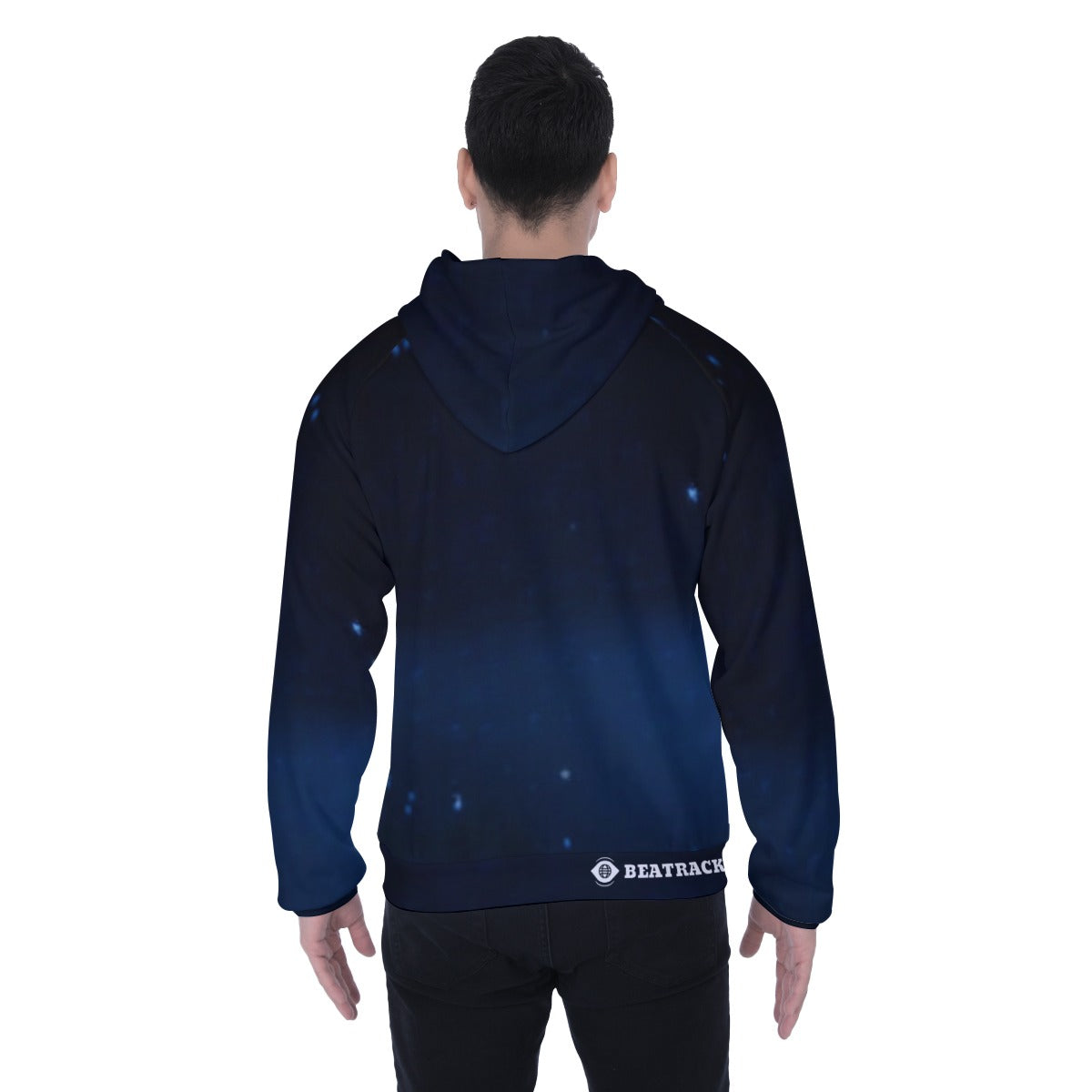All-Over Print Men's Heavy Fleece Raglan Zip Up Hoodie With Pocket