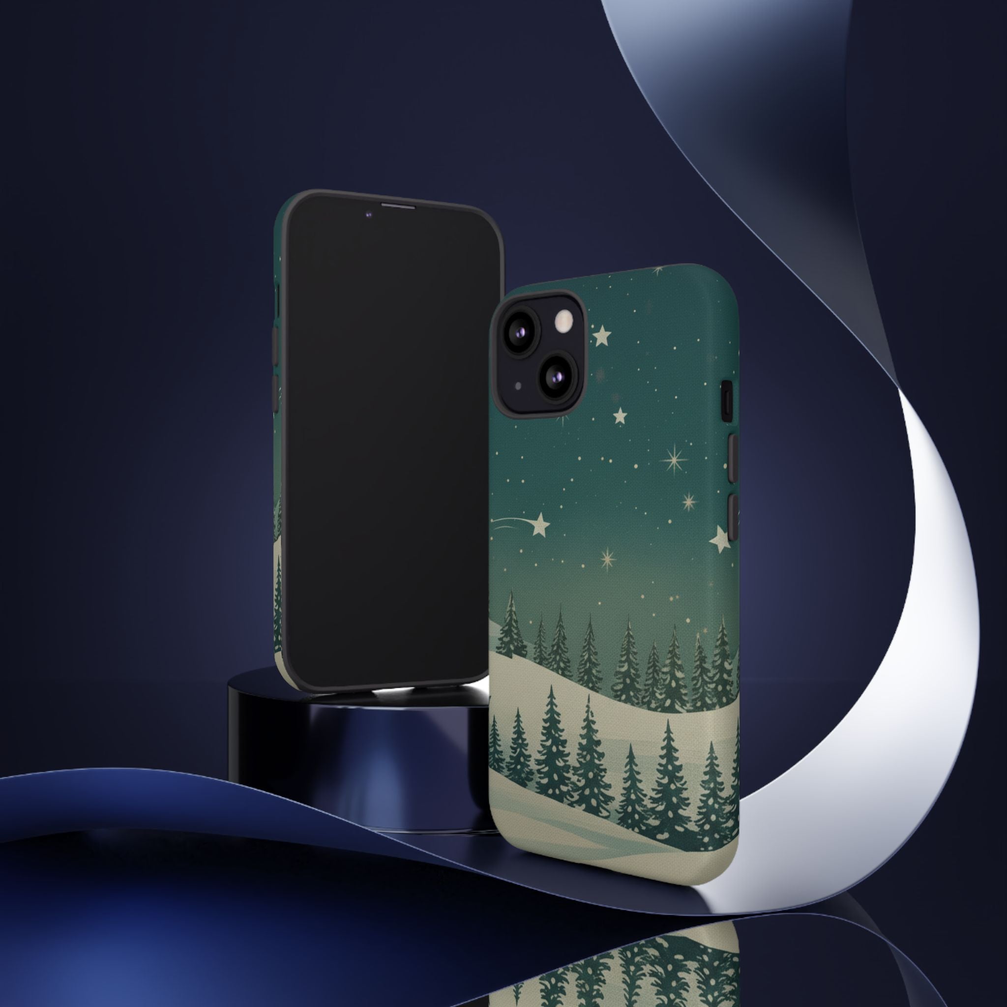 Winter Night Sky iPhone Case - Christmas Holiday Collection