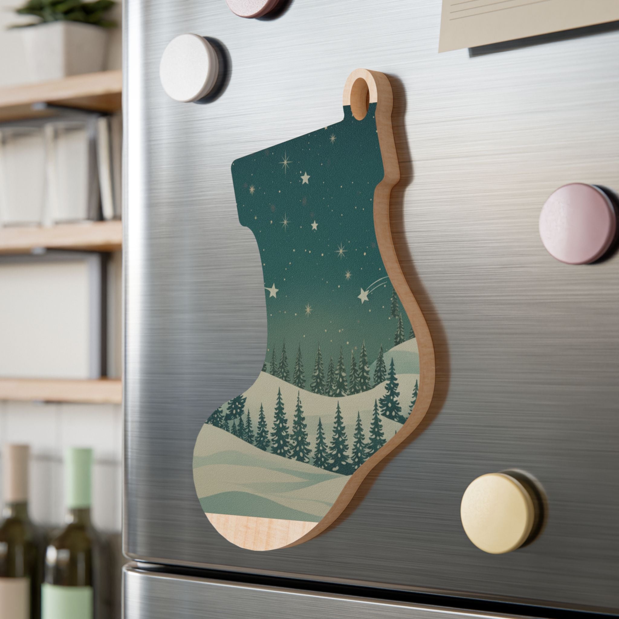 Bell Wood Ornament - Christmas Holiday Collection