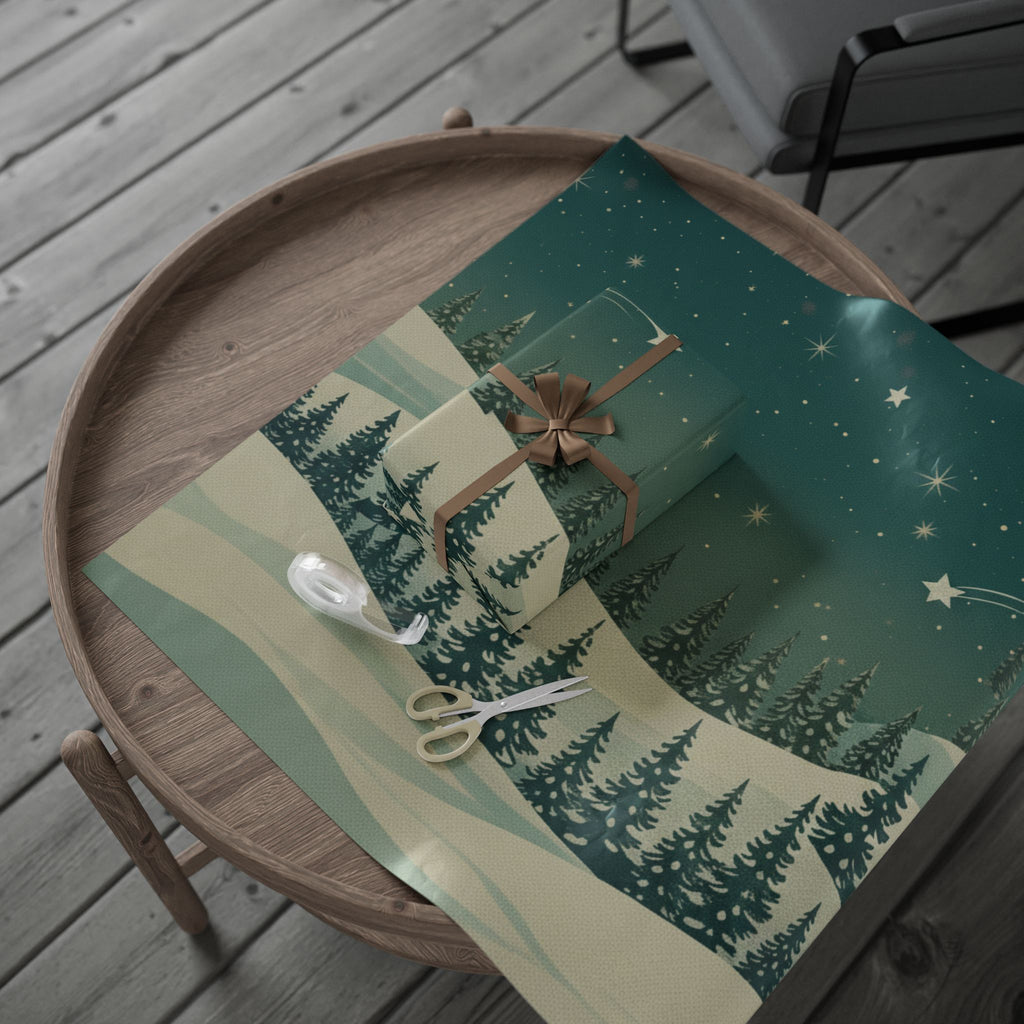 Winter Forest Wrapping Paper Roll - Christmas Holiday Collection